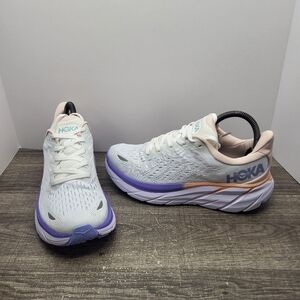 Hoka One One Clifton 8 Low Blanc Mangano 1119394-BDBMC Men's Size 7 D Running